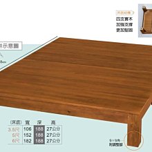 【尚品家具】SN-301-4 克莉絲實木床底 5x7尺 / 6x7尺 (共三片) / 床底抽屜