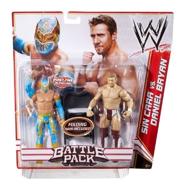 ☆阿Su倉庫☆WWE摔角 SIN CARA & DANIEL BRYAN BATTLE PACKS 15 巨星對決超值雙人組 附鐵椅 熱賣中