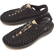 南◇現 KEEN UNEEK SLICE SANDALS 涼鞋 全黑 編織 彈性 男鞋 1017842