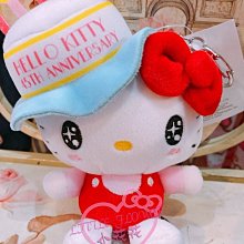 ♥小花花日本精品♥ 紅色Hello Kitty 生日造型 戴生日蛋糕帽子KITTY 鑰匙圈 吊飾 裝飾 50143405