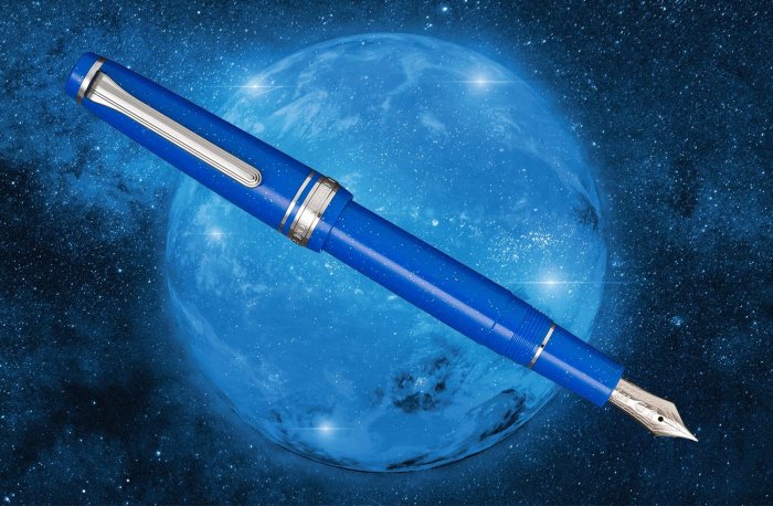 日本 Sailor寫樂 Pro Gear Slim Blue Dwarf 藍矮星 14K筆尖限定鋼筆(11-8928)