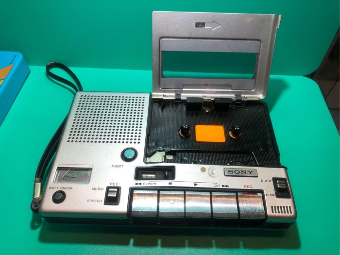 ［二手隨身聽］早期SONY  CASSETTE-CORDER TC-1100 錄音卡帶隨身聽 待修機 早期記者訪問使用機