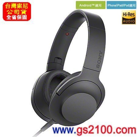 【金響電器】全新SONY MDR-100AAP,B黑色,支援Hi-Res音源,h.ear in,耳機,公司貨,保固一年