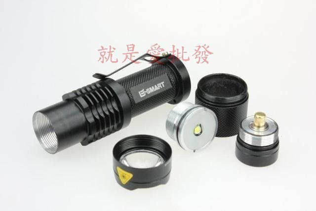 ~就是愛批發~ 正品 E-SMART SK98 LED手電筒XM-L2 18650 變焦強光電強光迷你手電筒 A0019