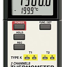 TECPEL 泰菱 》TM-934S 雙組溫度計 溫度計 TYPE K 熱電偶 雙顯示