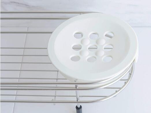 16237c 日本製 好品質 304不鏽鋼 肥皂盒洗碗精洗澡沐浴用品洗手乳用品洗面乳置物架收納架洗碗海綿菜瓜布杯瀝水架