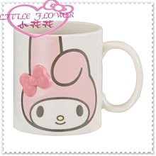 小花花日本精品♥Hello Kitty  美樂蒂 陶磁馬克杯  咖啡杯 造型杯 大臉浮雕 預購