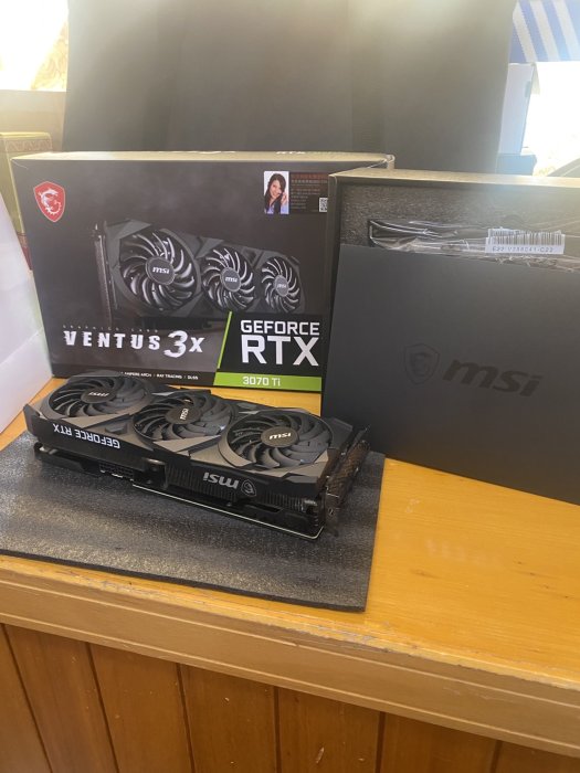 二手品MSI GeForce RTX™ 3070 Ti VENTUS 3X 8G OC NVDIA RTX架構顯卡