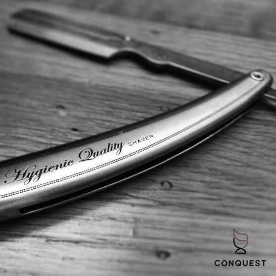 【 CONQUEST 】Parker SR1 Shaving Barber Razor 修容剃刀 直式剃刀 夾式可換刀片