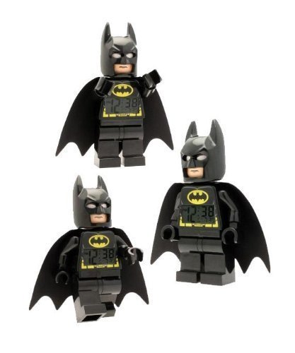 經典版! 樂高正貨※台北快貨※美國原裝 LEGO Minifigure 公仔鬧鐘: 蝙蝠俠The Batman