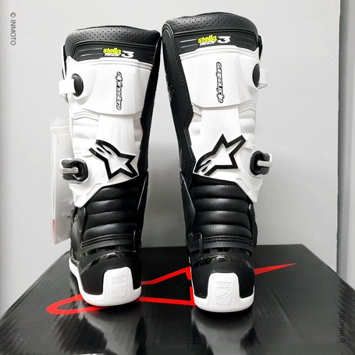 伊摩多【女款越野車靴】義大利Alpinestars Stella Tech 3腳踝保護A星 。黑白2013218-12