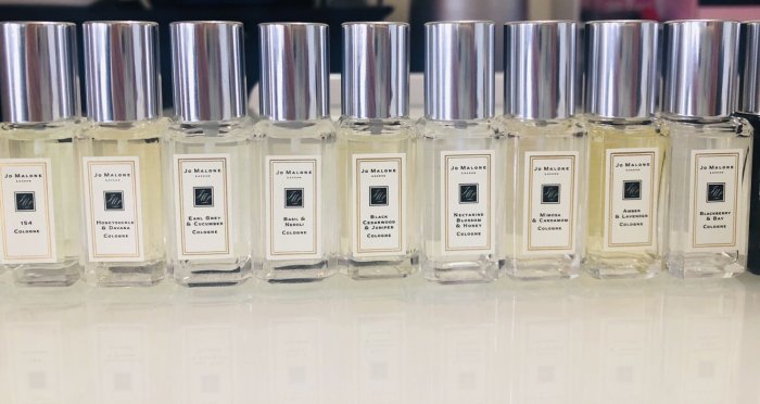 「現貨」Jo malone 9ml白瓶💕英國梨與小蒼蘭&忍冬與印蒿&杏桃花與蜂蜜& 鼠尾草與海鹽&藍風鈴&牡丹與胭紅麂絨&黑石榴&琥珀與熏衣草&青檸羅勒與柑橘