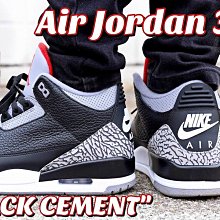 =CodE= AIR JORDAN 3 小鞋模型鑰匙圈(黑水泥) RETRO 吊飾 NIKE AJ3 BLACK CEMENT KOBE 灌籃高手 一元起標