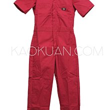 【高冠國際】Dickies 33999 Short Sleeve Coverall 短袖 連身工作服 紅色 RD