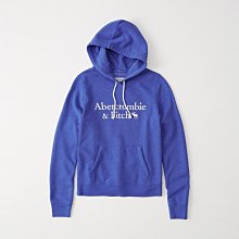 【A&F女生館】☆【Abercrombie&Fitch品牌LOGO刺繡連帽T恤】☆【AFG005B2】(S)