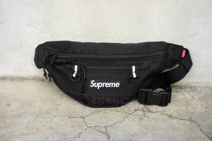 K.F.M 】SUPREME 19ss 46th Waist Bag 小包腰包滿版Logo | Yahoo奇摩拍賣