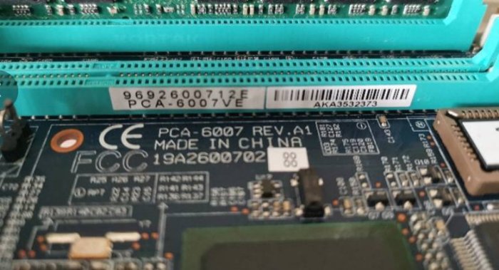 原裝研華PCA-6007 Rev:A1工控機主板 PCA-6007VE 帶網卡口