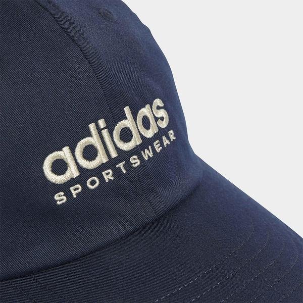 Adidas 帽子 老帽 單寧帽 刺繡Logo 藍/灰【運動世界】HT2041/IC9701