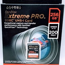 SanDisk Extreme Pro SDXC 256GB 記憶卡 SD 256G UHS-I U3 V30 200MB/s 公司貨 SDSDXXD