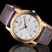 【全新原廠CITIZEN】星辰 光動能  簡約皮帶腕錶 AW1212-10A【天美鐘錶店家直營】【下殺↘超低價有保固】