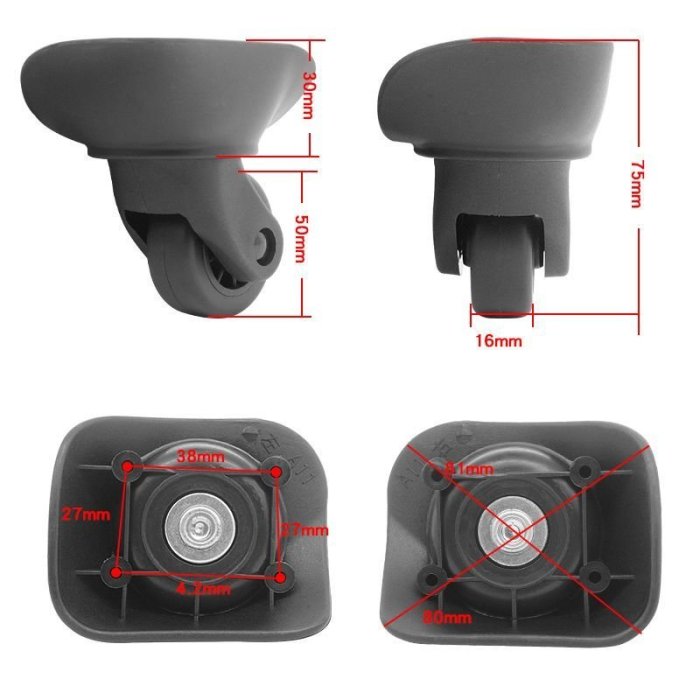 行李箱配件輪子宏盛A11原裝萬向輪外交官Diplomat拉桿箱箱包滑輪^特價
