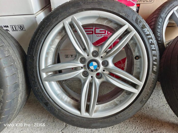 BMW F10 F11 F12 原廠351M 19吋前後配鋁圈含胎.E46 E90 F30 F31 F10 F11