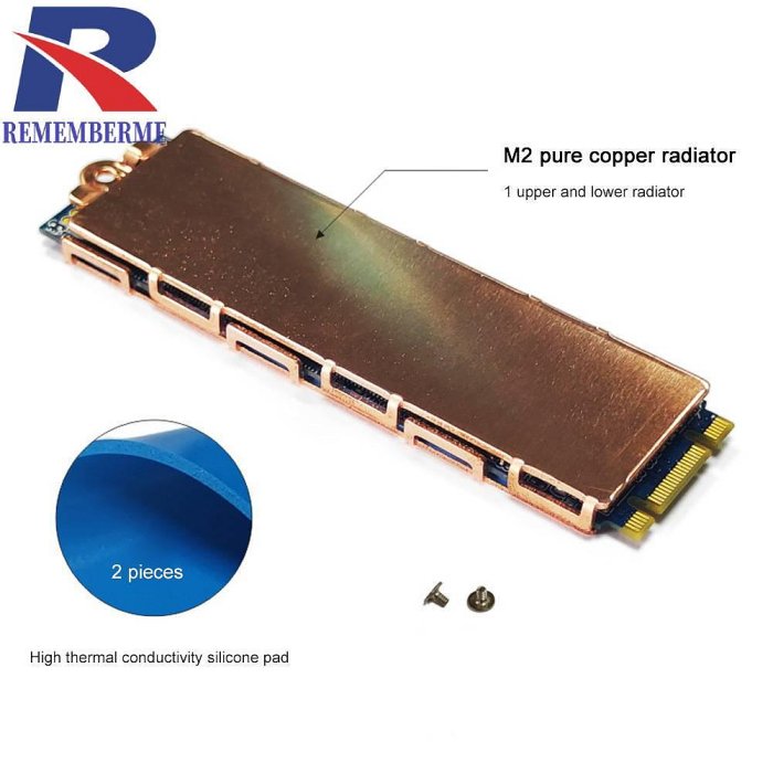 純銅M2固態硬碟散熱片紫銅散熱馬甲臺式筆記本m.2天選3固態散熱片