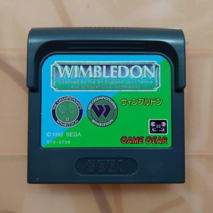 GAME GEAR GG WIMBLEDON 網球 (編號50) 日本原裝