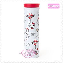 小花花日本精品♥ Hello Kitty 好朋友系列 氣球 白色 不銹鋼保溫/保冷瓶 水瓶460毫ml 01015904