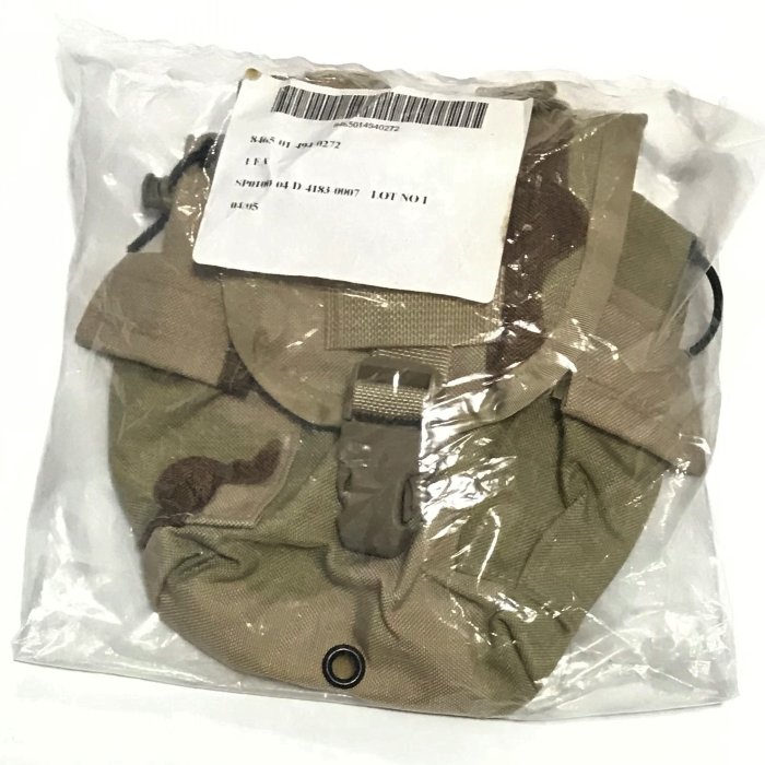 美軍公發 MOLLE 1QT 水壺袋 DCU 三沙 全新