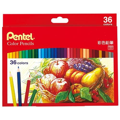 Pentel 飛龍牌 CB8-36TW 36色紙盒色鉛筆/彩色鉛筆