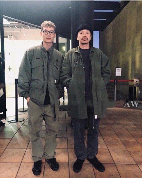 19AW WTAPS MC/JACKET.COPO.TAFFETA 余文樂同款工裝四袋加厚大棉衣棉服