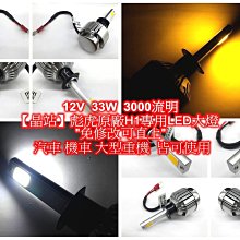 【晶站】汽車 機車 大型重機專用 H1 LED大燈 12V 33W 3000流明