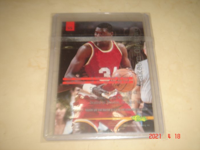 美國職籃 NBA Rockets Hakeem Olajuwon  1995 Classic #55   球員卡