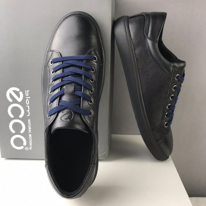 正貨ECCO SOFT 7 柔軟皮革男鞋 ECCO休閒鞋 納維亞風格 簡約真皮 現代男鞋 舒適穿著 經典時尚430304