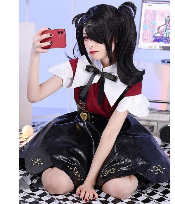 [動漫次元]新款主播女孩重度依賴cos服糖糖連衣裙cosplay女裝套裝服裝洋裝COSQC.127