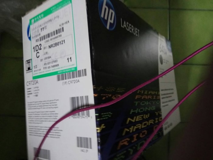 2014年11月HP C9720A C9720 641A 全新原廠黑色碳粉匣 適用HP