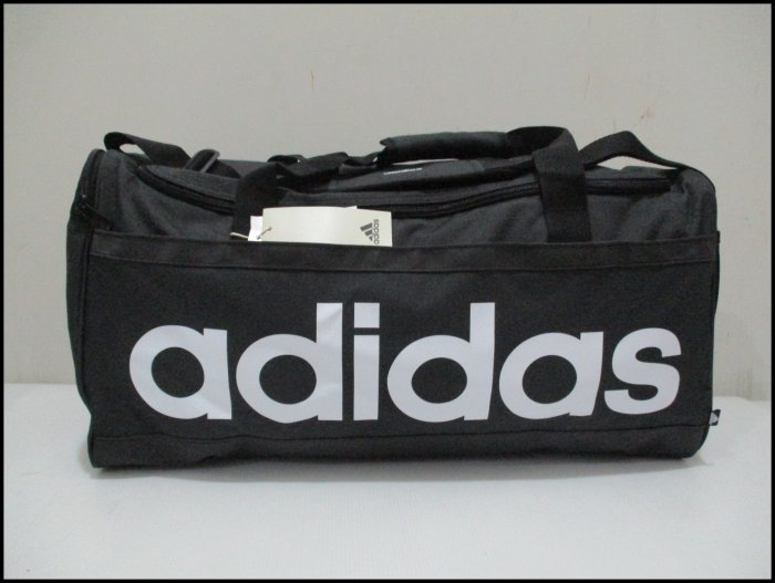 【喬治城】ADIDAS LINEAR DUFFEL M 旅行袋 手提側背包 黑色 正品公司貨 HT4743