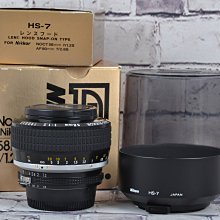 【品光攝影】NIKON Noct-Nikkor 58mm F1.2 手工打磨非球面鏡片 夜之眼 手動 FL#62703T