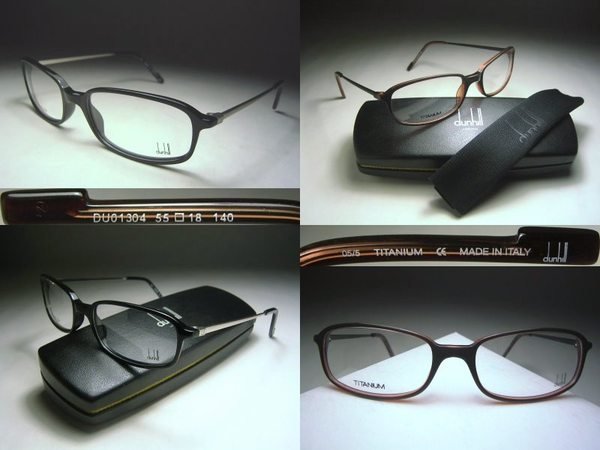 信義計劃 眼鏡 dunhill  DU01304 義大利製膠框鈦金屬腳 黑色咖啡色 搭配領帶 glasses