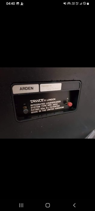 Tannoy Arden經典喇叭