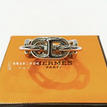 高雄店 遠麗全新二手名牌館~K6181 Hermes 銀色豬鼻環釦圓圈絲巾環
