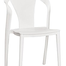 23W【新北蘆洲~嘉利傢俱】莫林白色餐椅-編號 (W707-11)