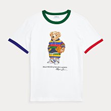 ☆【RL男生館】☆【POLO Ralph Lauren滾邊配色籃球小熊短袖T恤】☆【RL003M1】青年版(L-XL)