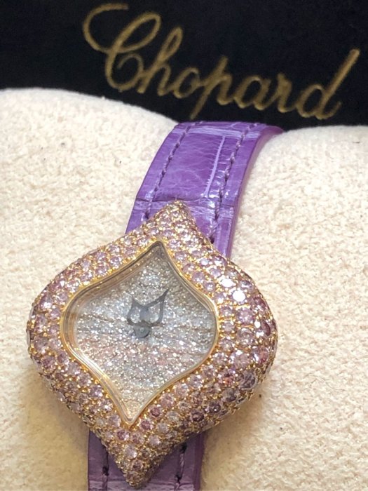 Chopard 蕭邦 Pushkin 型號13/6793 18K双色金配原廠双色鑲鑽錶(台灣迪生/微風廣場購) 二手自用品正常使用痕跡錶友交流參觀