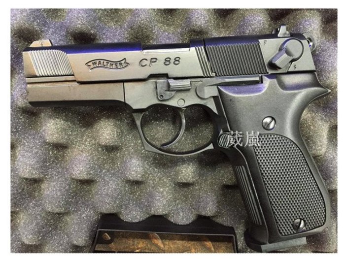 [01] WALTHER CP88 4.5mm 喇叭彈 CO2槍(模型槍空氣槍玩具槍瓦斯槍BB彈BB槍鉛彈轉輪膛線來福
