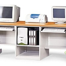 [ 家事達 ] OA-243-5 木紋桌面直立式雙人電腦桌(180*70*74cm) 特價  -限送中部