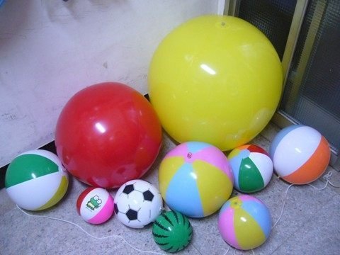 泳圈.手臂圈.充氣玩具--16吋西瓜球足球/充氣球/海灘球/大滾球/草莓球 40cm 批發零售
