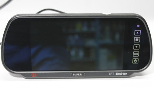 7吋高畫質超優質車用後視鏡液晶螢幕觸控按鍵 強制倒車輸入2.4 4.3 10.2(NECVOX.STB.AVT可參考)