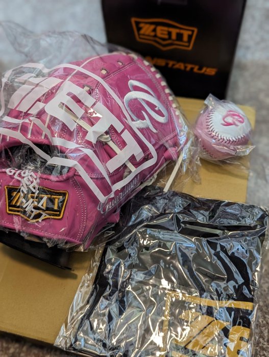富邦悍將 粉紅手套 ZETT 聯名 母親節 款式 限量 20個 棒球 內野 投手